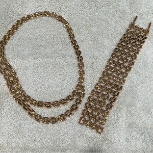 Ivana Signature Collection necklace and matching bracelet.